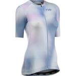 Northwave Дамска фланелка с къс ръкав за колоездене Northwave Women's Blade Jersey Short Sleeve Cycling jersey - Ice Grey - размер XXL (156-2613-0616)
