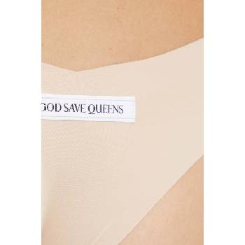 God save queens Бикини тип бразилиана god save queens second skin panty cheeky в бежово gsq-135-121 (gsq.135.121)