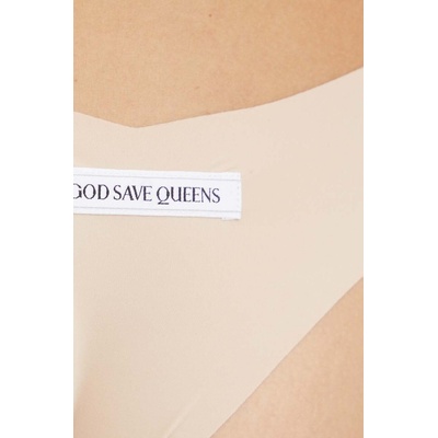 God save queens Бикини тип бразилиана god save queens second skin panty cheeky в бежово gsq-135-121 (gsq.135.121)