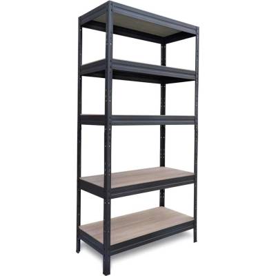 Стелаж метален Premium 5x120кг 1800х900х400мм - ламинат дъб (3515377)