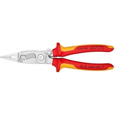 KNIPEX Elektrikářské kleště-multifunkční 1396200 – Zboží Dáma