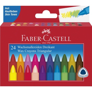 Faber Castell Voskové farbičky triangular súprava 24ks