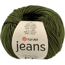 YarnArt Jeans 82 army zelená