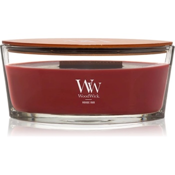 WoodWick Opulent Wood Rouge Oud ароматна свещ с дървен фитил 453.6 гр