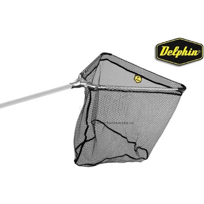 Delphin Podběrák kovový střed, pogumovaná síťka 200cm 60x60cm 2díl