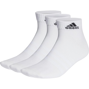 adidas Юношески чорапи Adidas Thin and Light 3pk Ankle Socks Juniors - White/Black