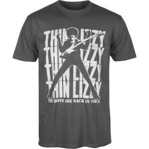 Plastic head мъжка тениска thin lizzy - boys are back in town - сиво - plastic head - thl004ts