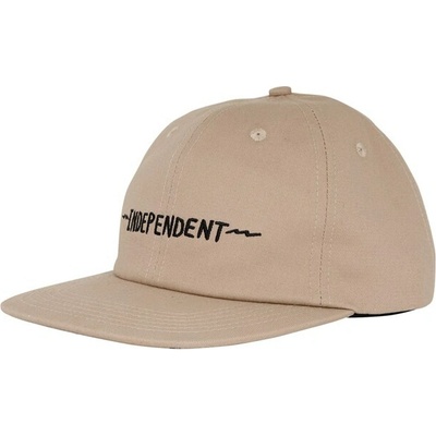 INDEPENDENT Bratrud Notebook Snapback Unstructured Hat Khaki 156654