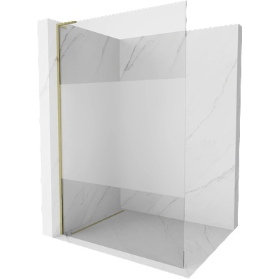 Mexen Kioto L Душ кабина Walk-in 120 x 200 см, прозрачен/мразовит, златен - 800-120-103-50-35 (800-120-103-50-35)