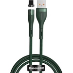 Baseus Кабел с магнитен конектор за Apple  родукти с Lightning  орт (100 см) - Baseus Zinc Magnetic USB Lightning Cable (CALXC-K06) (зелен) (CALXC-K06)