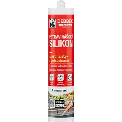 Debbex 30816RL Potravinářský silikon 280 ml transparentní – Hledejceny.cz