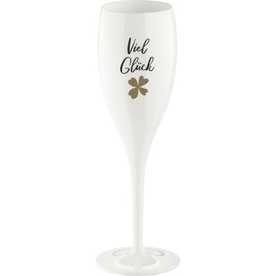 Koziol Чаша за шампанско Cheers с надпис Viel Glück (4047525)