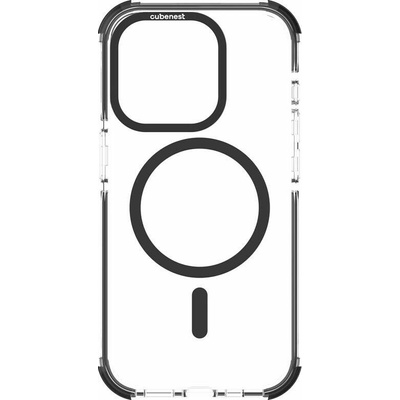 CubeNest MagPro Strong Guard s podporou MagSafe puzdro pre Apple iPhone 15 Pro čierne (AP15PR1BK) Puzdro