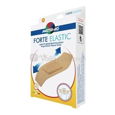 Master Aid Forte Elastic Super Pevné elastické vodeodolné náplasti 86 x 39 mm