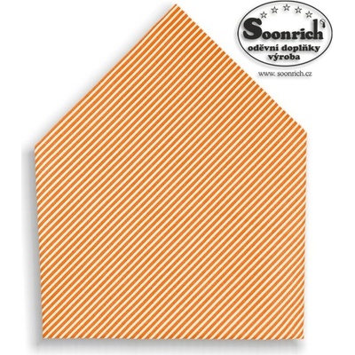 Soonrich šátek oranžové proužky bsp166