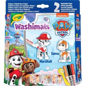 Crayola Миещи се фигурки Crayola Washimals: Пес патрул, 2 бр. - Маршал и Зума (E200)