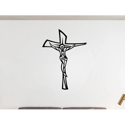 Karls DESIGN Drevený krížik na stenu - Jesus I - 20cm