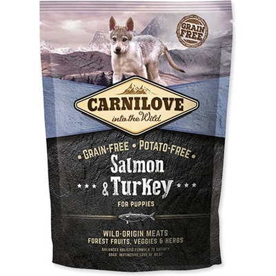 Brit Carnilove Dog Puppy losos & morka 1,5 kg