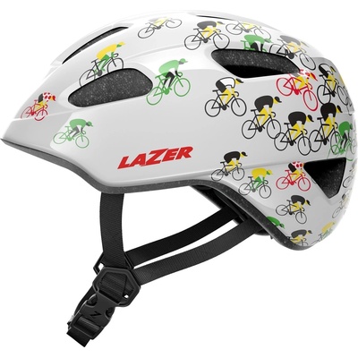 Lazer Sport Lazer Nutz KinetiCore Tour De France Kids Helmet - White/Multi