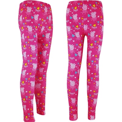 Eplusm Dívčí legíny PEPPA PIG poly růžové Růžová