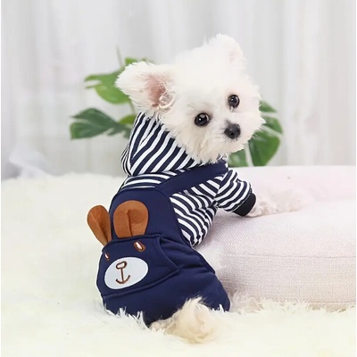 Sweatshirt Propínací Mikina 2v1 Souprava pro psa Dog Set Striped