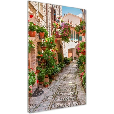 Vertikálny fotoobraz na skle Talianske uličky 50x100 cm