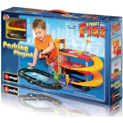 Bburago Street Fire - Паркинг с 2 броя коли 1: 43 093006