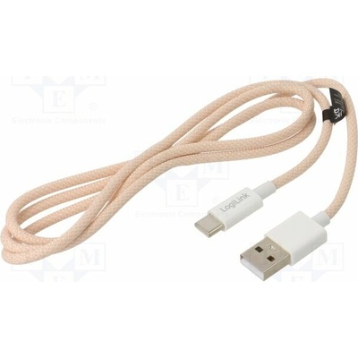 Logilink CU0324 USB 2.0 USB A vidlice USB C vidlice 1m růžový
