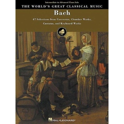 The World's Great Classical Music: Bach Intermediate/Advanced Piano noty sólo klavír