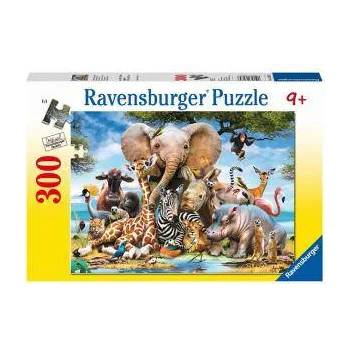 Ravensburger Детски пъзел 300 части - Африкански приятели - Ravensburger, 700933