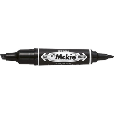 Zebra Алкохолен маркер с два края ZEBRA Hi-Mckie 2, 0-4, 0 mm черен 50251 (50251)