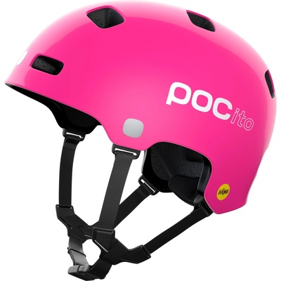 POC Детска каска за велосипед POC Kid's POCito Crane MIPS Bike helmet - Fluorescent Pink - размер S 51-54 cm (851-1628-0311)