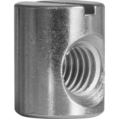 Spojovací prvek matice pro spojování nábytku a konstrukcí M6 10x12,5x7,5 mm galvanicky pozinkovaná 1 ks – Sleviste.cz