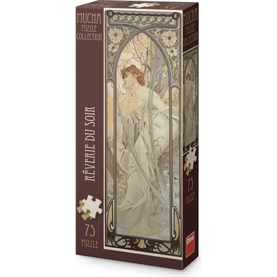 DINO Panoramatické Alfons Mucha Snívanie večera 75 dielov