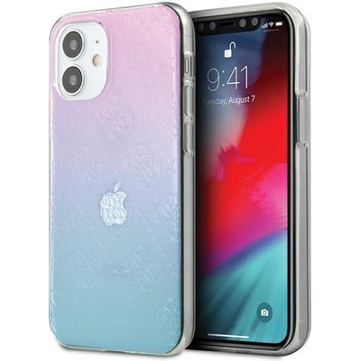 GUESS Калъф Cover Guess 3D Raised Iridescent за iPhone 12 Mini GUHCP12S3D4GGBP, Blue (3700740481066)