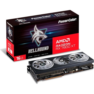PowerColor AMD RADEON RX 7800 XT Hellhound 16G GDDR6 (PC-VC-RX7800XT-16G-L)