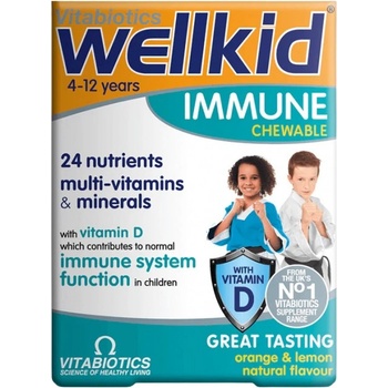 Image 1 of Vitabiotics Wellkid Immune Chewable [30 Дъвчащи таблетки]