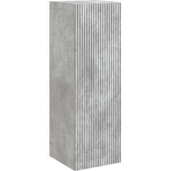 vidaXL Стенно Баня Кабинет Бетонно сиво 33 x 34, 5 x 100 см (890525)