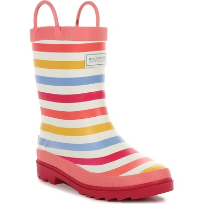 Regatta Детски гумени ботуши Regatta Minnow Junior Cotton Lined Wellington Welly Unisex Kids - Multi Stripe