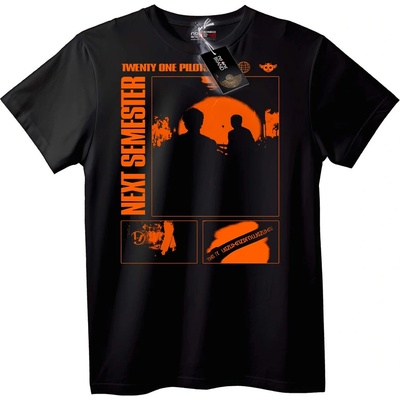 NOONEBRAND Тениска 21 Pilots Следващ Семестър - XL, Black