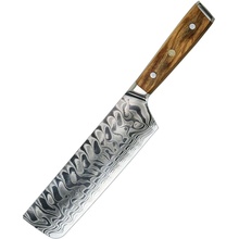 UG Grill Nůž Nakiri 18/32 cm Damašková ocel 45/olivové dřevo UG Grill