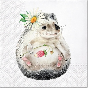 PAW servítky L Wild Strawberry Hedgehog 33x33cm