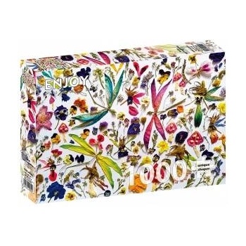 Svenjoyment Puzzle 1000 Flowers and Dragonflies