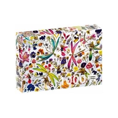 Svenjoyment Puzzle 1000 Flowers and Dragonflies