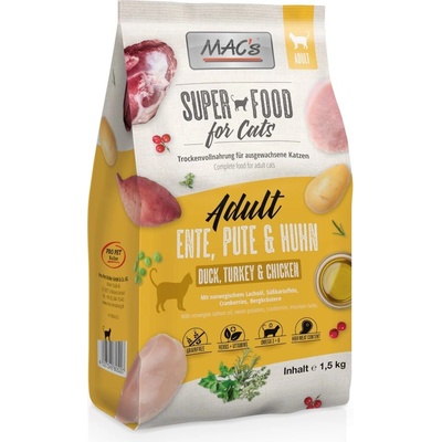 MACs Superfood for Cats Adult kachna krůta & kuře 1,5 kg