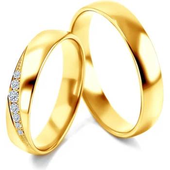 Image 1 of SAVICKI Сватбени халки: злато, полукръгъл профил. 4 мм