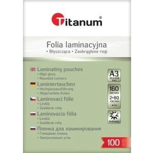 TITANUM Argo LAMINATING FILMS A3 303 X 426 MM 80 M 100 PCS ARGO