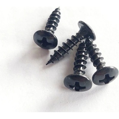 Vrut 3,5x16 černý s půlkulatou hlavou – Hledejceny.cz