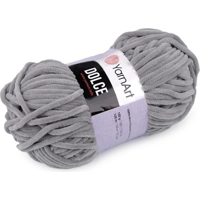 Pletací žinylková příze Dolce 100 g Varianta: 33 (782) modrošedá sv., Balení: 1 ks 42108/79186/232110