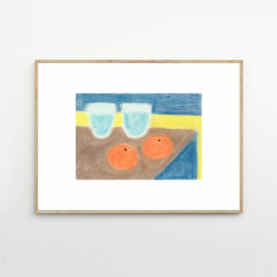 Moikka Plagát Water and clementines by Nina Flagstad Kvorning 30x40